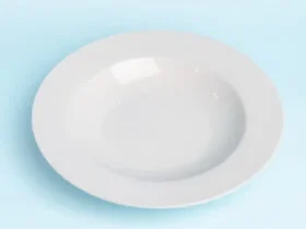 Suppenteller Weißer tiefer Suppenteller, 21cm.