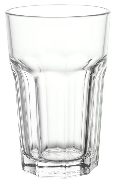 Ein schlankes, aus Glas gefertigtes Sektglas mit langem Stiel, 22cl.
