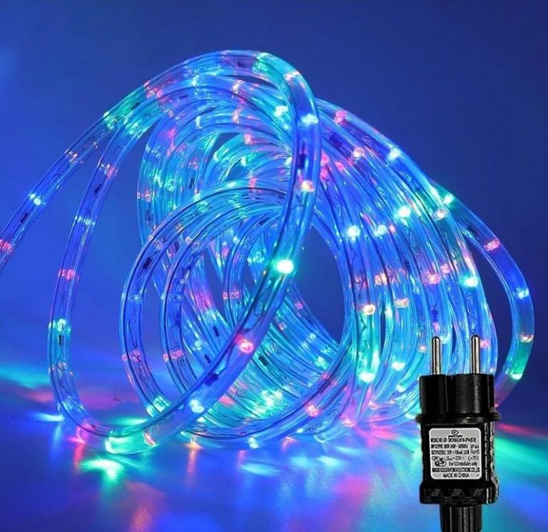 10m bunter LED-Lichterschlauch mit 8 unterschiedlichen Beleuchtungs-Modi.