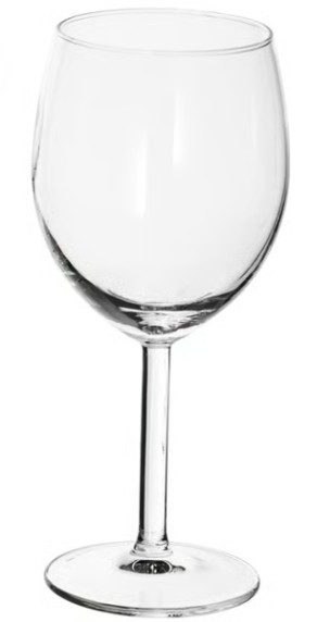 Ein universelles Weinglas aus aus Glas gefertigt, 30cl.